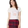 thumbnail image 1 of Aeropostale Womens Order Takeout Graphic T-Shirt, White, Juniors, Small, 1 of 2