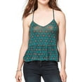 thumbnail image 1 of Aeropostale Womens Peplum Racerback Tank Top, Green, Juniors, X-Small, 1 of 1