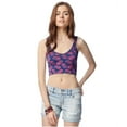 thumbnail image 1 of Aeropostale Womens Pineapple Crop Tank Top, Blue, Large, 1 of 2