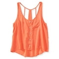 thumbnail image 1 of Aeropostale Womens Pocket Woven Tank Top, Orange, Juniors, Small, 1 of 2