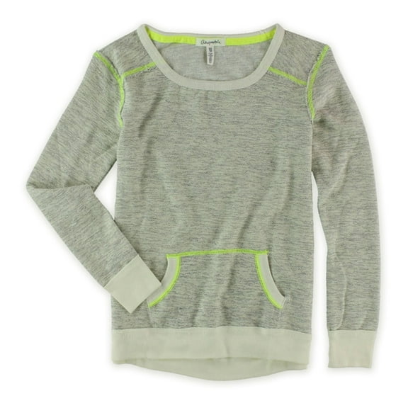 Aeropostale Womens Popover Knit Sweater, Grey, Juniors, Large