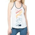 thumbnail image 1 of Aeropostale Womens RUN Racerback Tank Top, White, Juniors, X-Small, 1 of 2