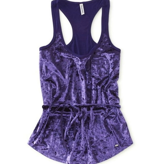Aeropostale Womens Racerback Tank Top, Purple, Juniors, X-Small