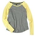 thumbnail image 1 of Aeropostale Womens Raglan LS Basic T-Shirt, Grey, Juniors, Small, 1 of 1
