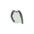 thumbnail image 1 of Aeropostale Womens Raglan LS Basic T-Shirt, Off-White, Juniors, Small, 1 of 1