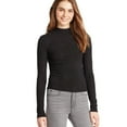 thumbnail image 1 of Aeropostale Womens Ribbed LS Pullover Sweater, Black, Medium, 1 of 1