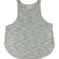 thumbnail image 1 of Aeropostale Womens Ribbed Racerback Tank Top, Grey, Juniors, X-Small, 1 of 1