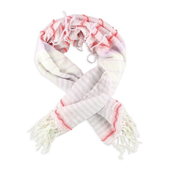 Aeropostale Womens Rough Striped Scarf, Purple, One Size
