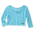 thumbnail image 1 of Aeropostale Womens Sheer Back Pajama Sleep T-shirt, Blue, Juniors, Large, 1 of 2