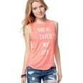 thumbnail image 1 of Aeropostale Womens Sheer DJ Tank Top, Orange, Juniors, Medium, 1 of 3