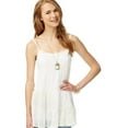 thumbnail image 1 of Aeropostale Womens Sheer Lace Tunic Blouse, Beige, Juniors, X-Small, 1 of 2