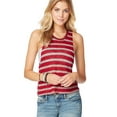 thumbnail image 1 of Aeropostale Womens Sheer Tank Top, Red, Juniors, Small, 1 of 3