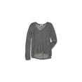 thumbnail image 1 of Aeropostale Womens Sheer Textured Pullover Sweater, Black, Small, 1 of 1