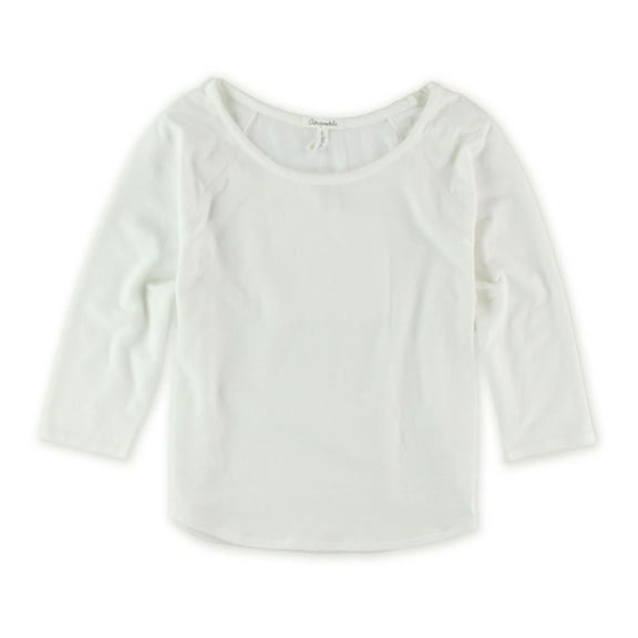 Aeropostale Womens Silk Back Embellished T-Shirt, White, Juniors, X-Large