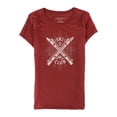 thumbnail image 1 of Aeropostale Womens Ski Club Graphic T-Shirt, Red, Small, 1 of 1