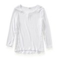 thumbnail image 1 of Aeropostale Womens Solid Ls Knit Sweater, White, Medium, 1 of 1