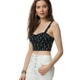 thumbnail image 1 of Aeropostale Womens Southwest Bustier Blouse, Black, Juniors, Medium, 1 of 3