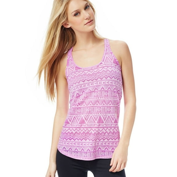 Aeropostale Womens Southwest Racerback Tank Top, Purple, Juniors, Large