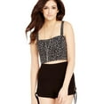 thumbnail image 1 of Aeropostale Womens Strap Back Halter Top Shirt, Black, Juniors, X-Large, 1 of 3