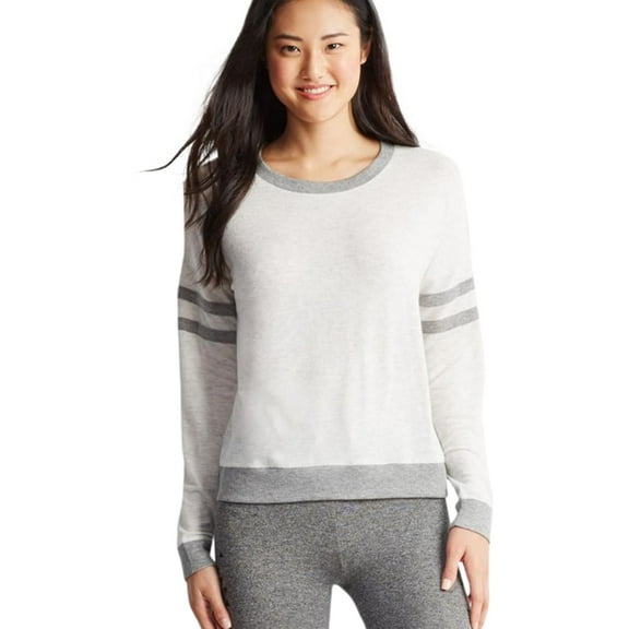 Aeropostale Womens Striped LS Pajama Sweater, Off-White, Juniors, X-Small