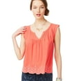 thumbnail image 1 of Aeropostale Womens Swing Peasant Knit Blouse, Orange, Juniors, Small, 1 of 2