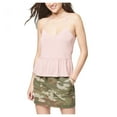 thumbnail image 1 of Aeropostale Womens Swing Peplum Racerback Tank Top, Pink, Juniors, X-Large, 1 of 2