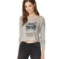 thumbnail image 1 of Aeropostale Womens Take Meowt Knit Sweater, Grey, X-Large, 1 of 2