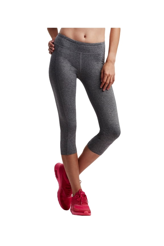 Aeropostale Womens The Best Booty Crop Stretch Casual Legging Pants, Grey, Juniors, Small