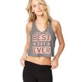 thumbnail image 1 of Aeropostale Womens The Best Day Ever Tank Top, Black, Juniors, Small, 1 of 3