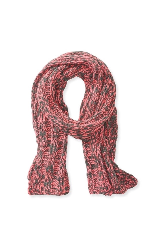 Aeropostale Womens Two Tone Cable Knit Wrap, Pink, Classic (57 To 59 in.)