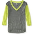 thumbnail image 1 of Aeropostale Womens V Neck Knit Sweater, Yellow, Juniors, Medium, 1 of 1