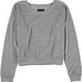 thumbnail image 1 of Aeropostale Womens Velour Sweatshirt, Grey, Juniors, Small, 1 of 2