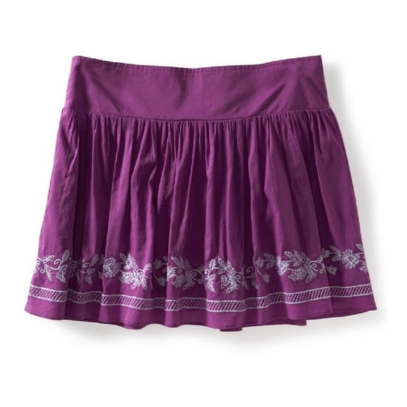 Aeropostale Womens Vine Knit Mini Skirt, Purple, Juniors, Small