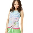 thumbnail image 1 of Aeropostale Womens Visit Hawaii Tank Top, Blue, Juniors, Medium, 1 of 2
