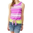 thumbnail image 1 of Aeropostale Womens Waist Tie Tank Top, Purple, Juniors, Medium, 1 of 2