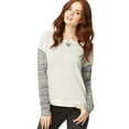 thumbnail image 1 of Aeropostale Womens Wide Neck Pullover Sweatshirt, Grey, Juniors, X-Large, 1 of 2