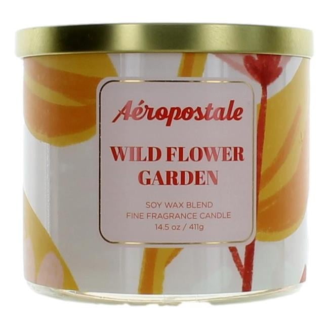 White Round Soy Wax Scented Candle with Dried Flowers