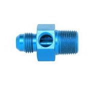 Aeroquip #6 to 1/4in NPT Str Adpt w/ 1/8in NPT Port