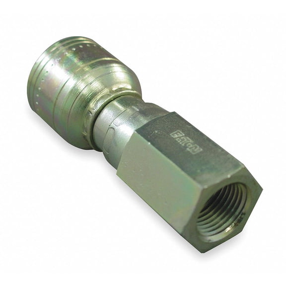Aeroquip Crimp Fitting,1/4" I.D.,1/4",F,NPTF 1AA4PF4