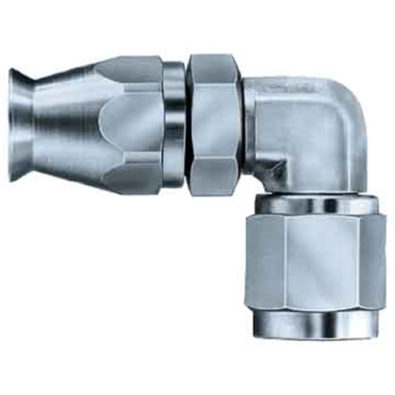 Aeroquip FCM1151 Stainless Steel -04AN 90-Degree Adjustable Swivel Hose Fitting