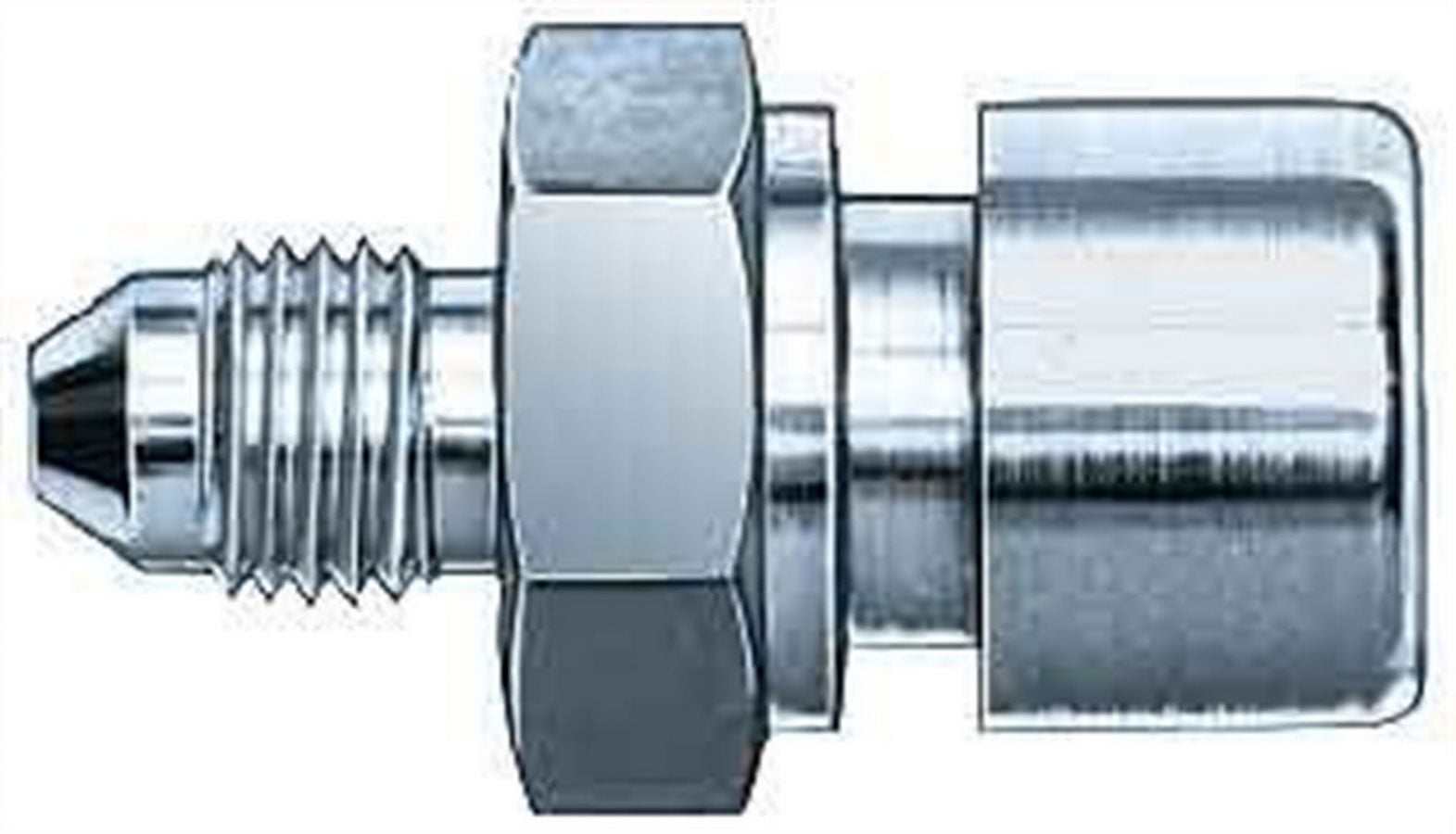 Aeroquip #3 To 10mmx1.0mm Female Steel Adapter Aeroquip #3 To 10mmx1.0mm Female Steel Adapter