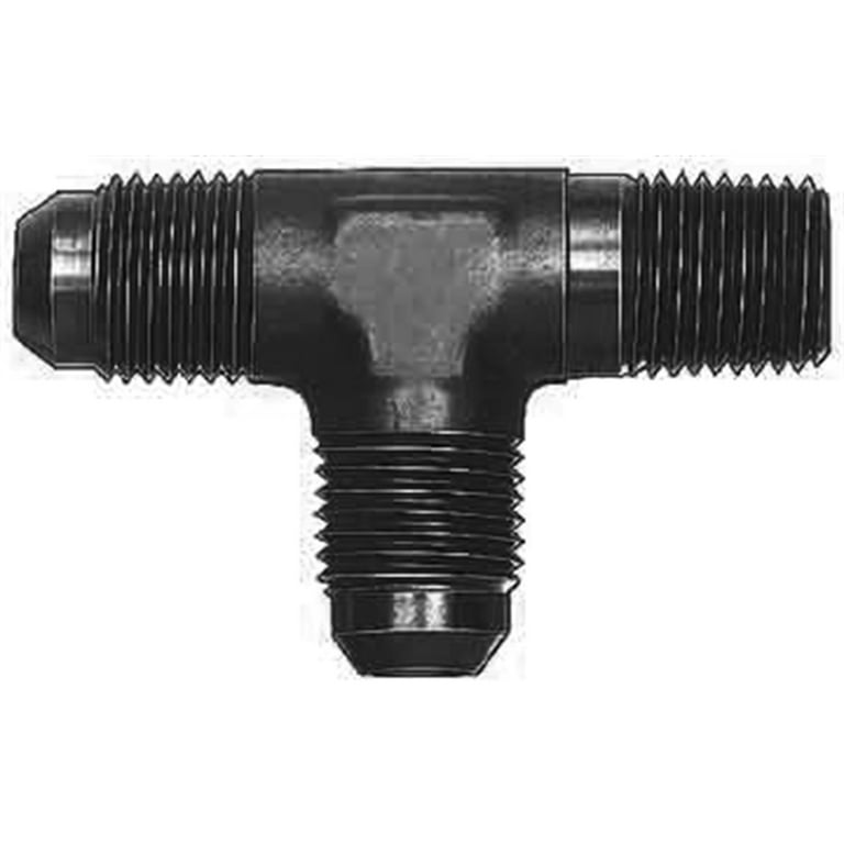 Aeroquip Aluminum Run Tee #4 Flare 1/8in Black Aeroquip Aluminum Run Tee #4 Flare 1/8in Black