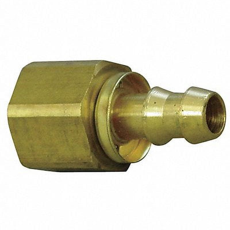 Parker Poly-Tite Brass Fitting, 1/4" Compression To 1/4" Female NPT - Quick-Connect For Plastic Tubing
