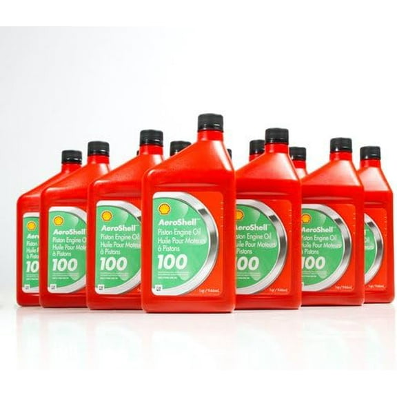Aeroshell SHAE100-12 100 Shell Aviation Oil, 1 quart, 12 Pack