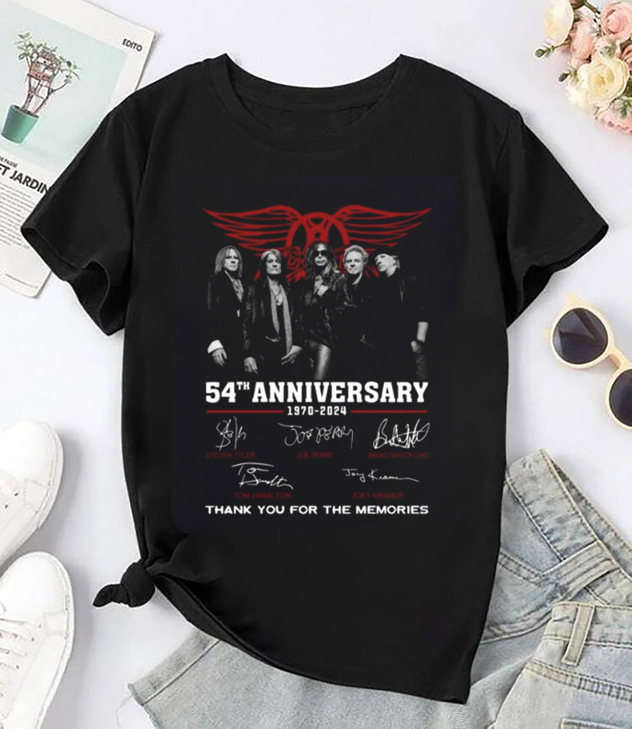 Aerosmith 54Th Anniversary Shirt, 90S Vintage Shirt, Aerosmith Tour