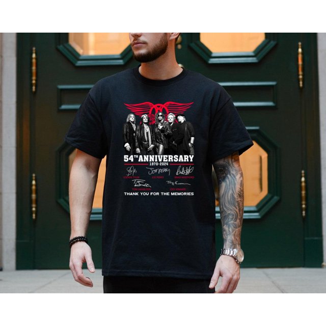 Aerosmith 54Th Anniversary Shirt, 90S Vintage Shirt, Aerosmith Tour