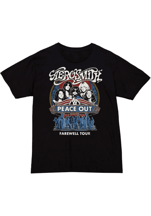 Aerosmith 90s Vintage Shirt, Aerosmith Peace Out Farewell Tour 2024