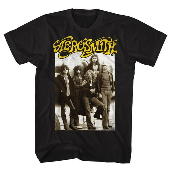 Aerosmith Aeroplane Black Adult T-Shirt 2Xlt