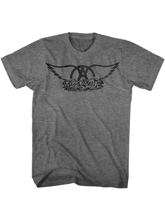 Aerosmith Black Logo Graphite Heather T-Shirt