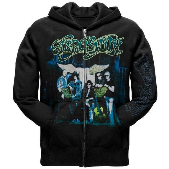 Aerosmith - Bluesy Zip Up Hoodie - Small